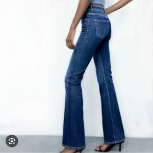 Zara High Rise Flare Jeans